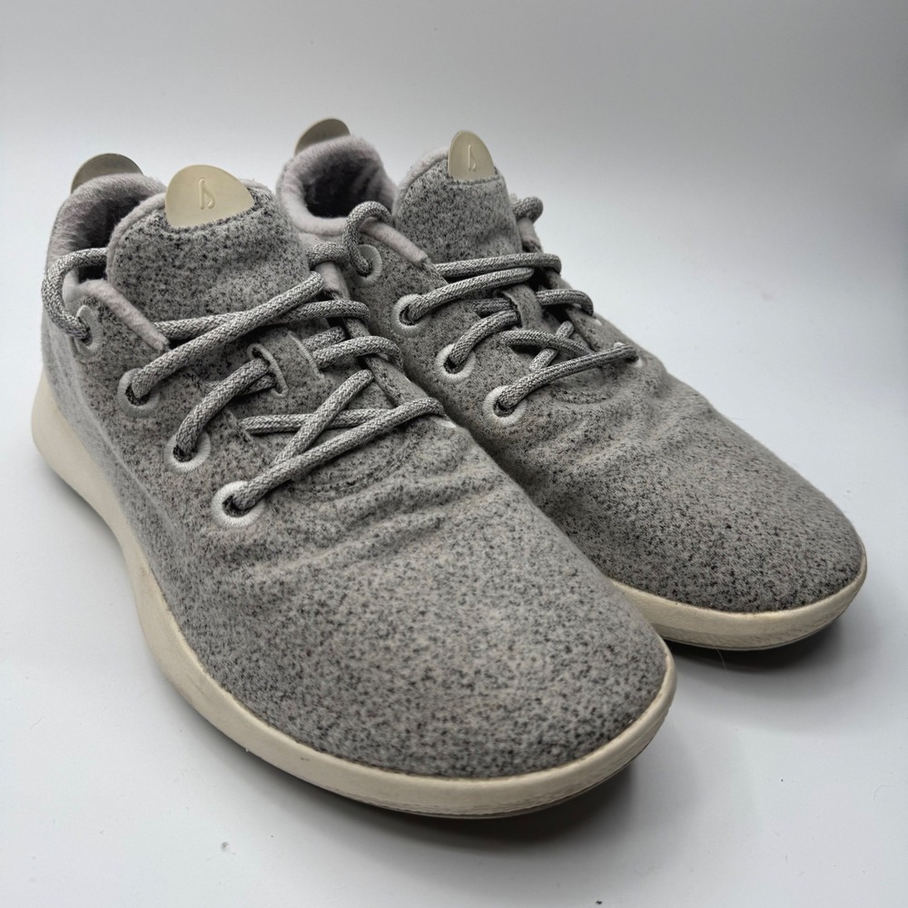 Allbirds Wool Runners Mens 11 Grey Marl Merino Wool Sustainable Sneakers